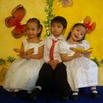 PS kids 2 gals and a boy with butterflies