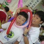 Korean Boys with Balloons